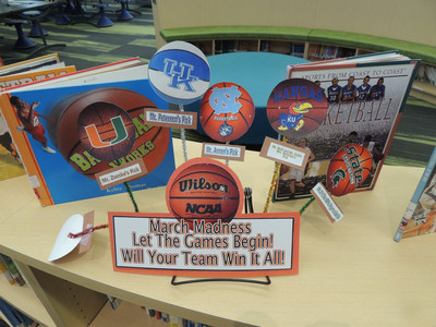 Celebrating March Madness in the LIbrary