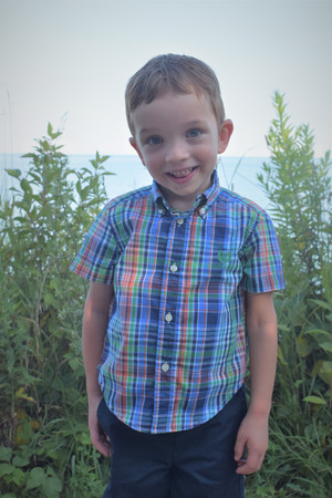 Little boy outside