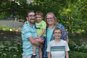 picture of mom, dad and two sons